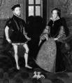 Кралица Елизабет I и крал Филип II (гравюра)